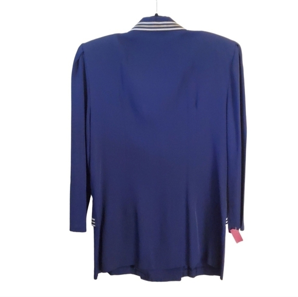 Maggie Lawrence Vintage Nautical Sailor Double Breated Blazer Size 12 - Picture 2 of 8